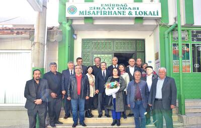 BAŞKAN ATAÇ EMİRDAĞ'DA TEMASLARDA BULUNDU